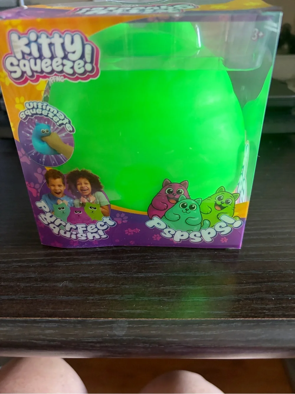 Kitty Squeeze! Green Squishy Kids Toy by (brand)
